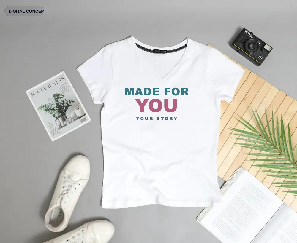 Blank shirt flat lay inspiration